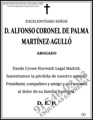 Alfonso Coronel de Palma Martínez Agulló